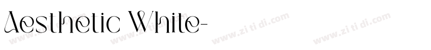 Aesthetic White字体转换